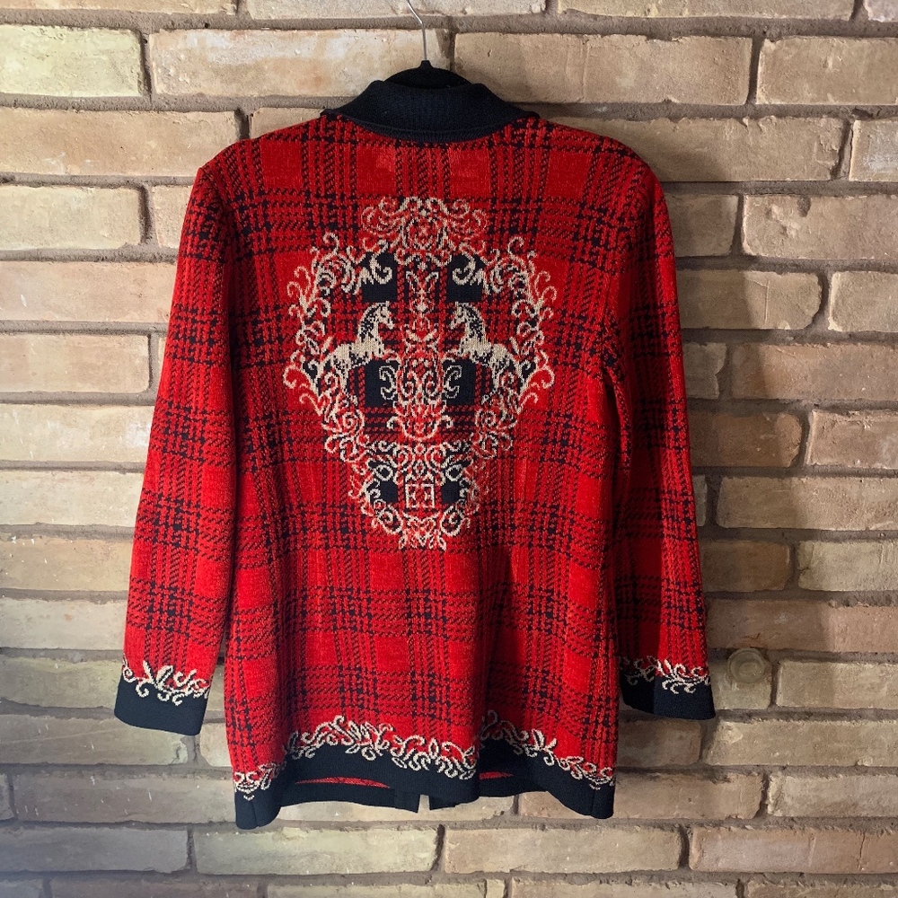 Escada plaid cardigan - Picture 7 of 8
